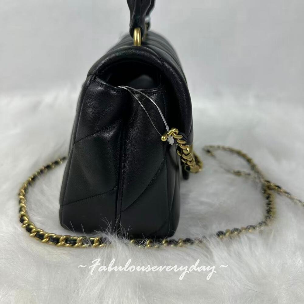 Coach Tabby Top Handle Bag With Quilting In Leather/Brass/Black CCC12 NWT - Picture 5 of 9